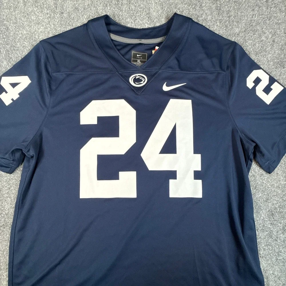Nike Penn State Nittany Lions Football Jersey Navy Blue 24 Mens XL NWT